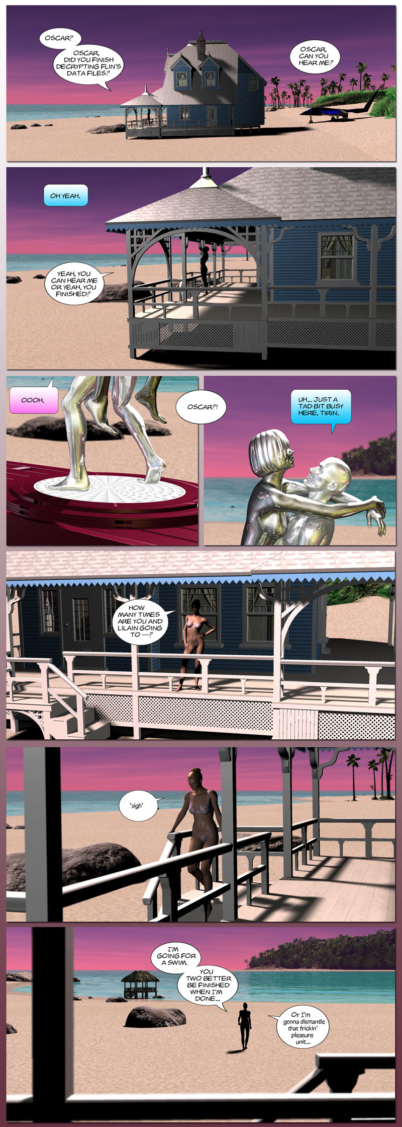 Chapter 6, page 2 – Tirin’s beach house and Oscar’s new Lillain