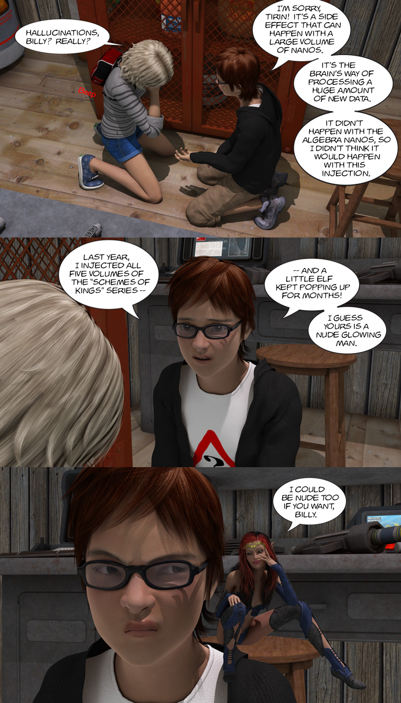 Chapter 11, page 19 – Billy’s elf