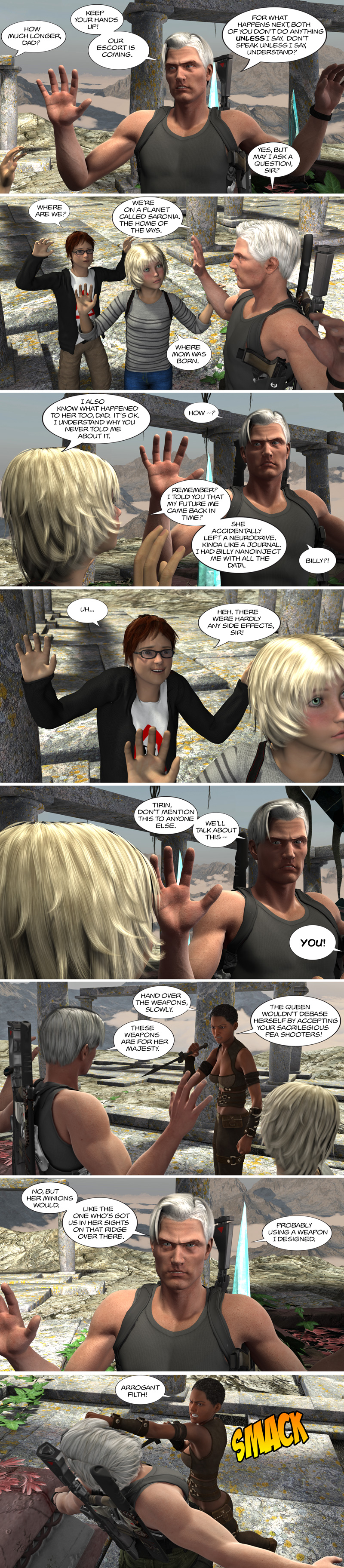 Chapter 11, page 40 – Felina let’s Samson know how she really feels