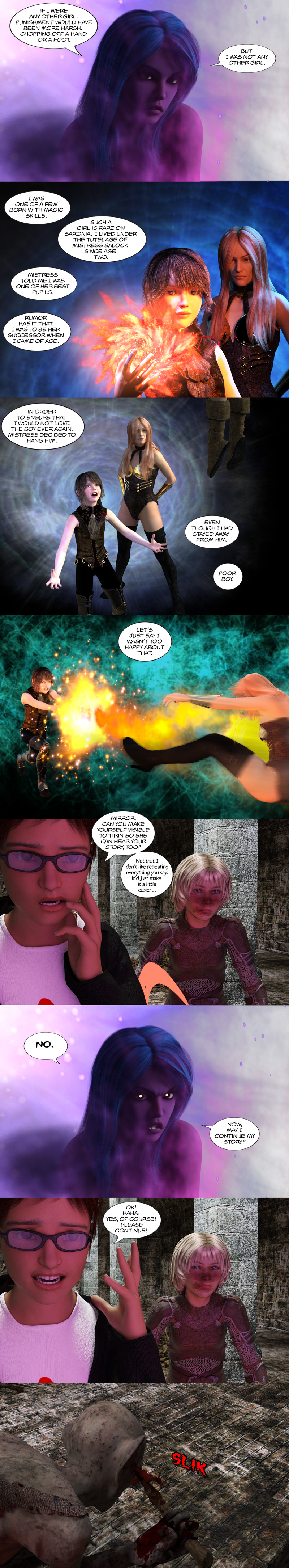 Chapter 12, page 31 – Mirror’s story and Radiwhill’s “slik”