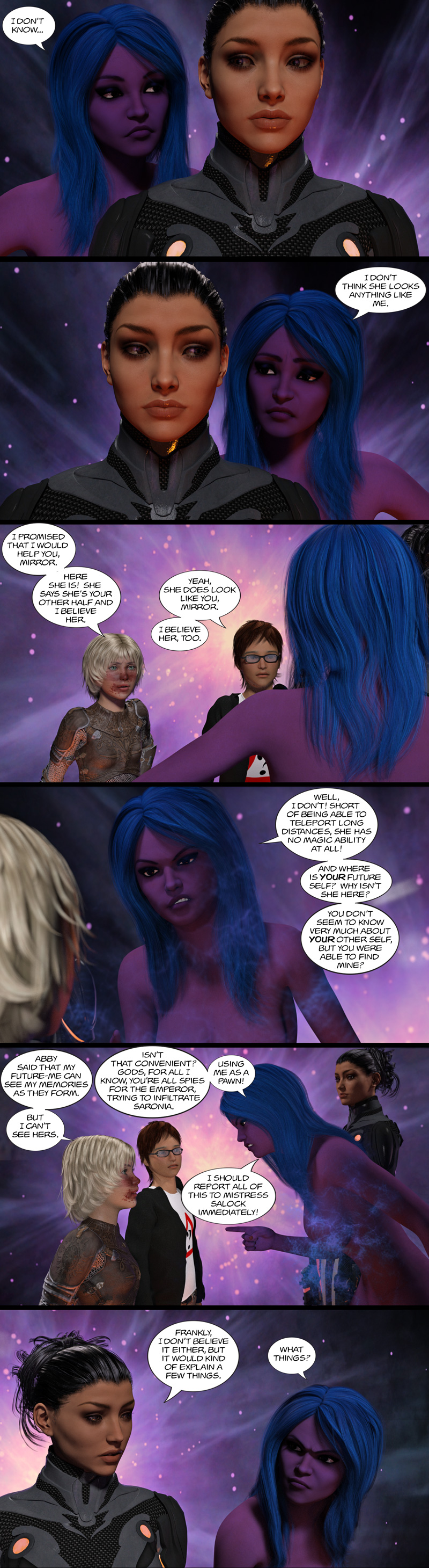 Chapter 13, page 13 – Mirror meets Abby