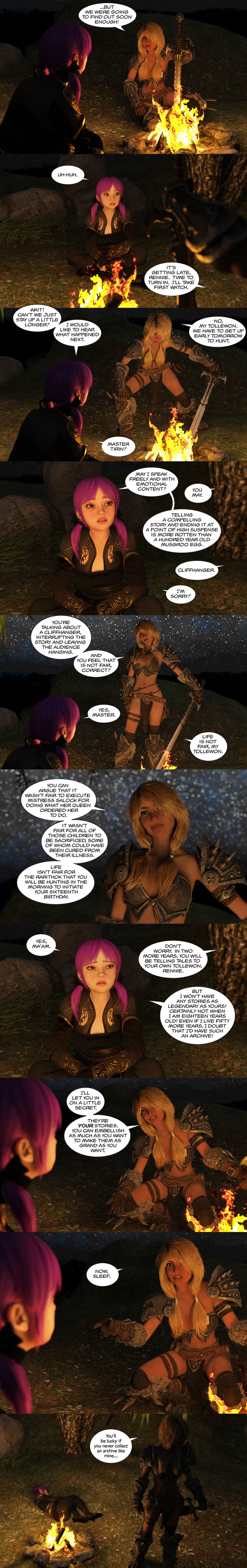 Chapter 16, page 39 – Story time is over for now, Rennie