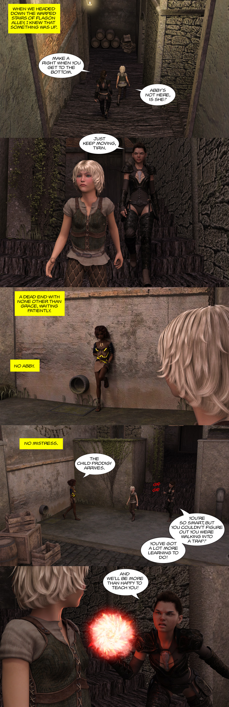 Chapter 16, page 9 – Grace and Erithra ambush