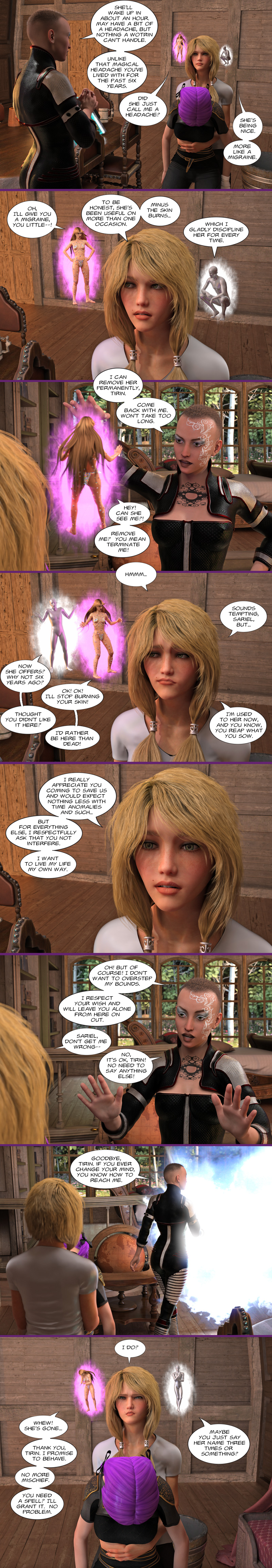 Chapter 18, page 18 – let me live my life, Sariel