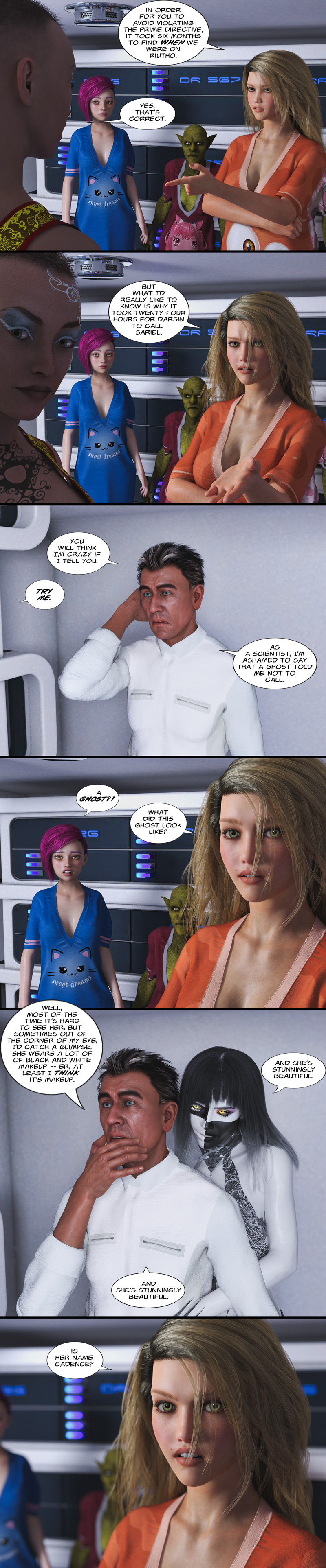 Chapter 21, page 28 – was her name Cadence?